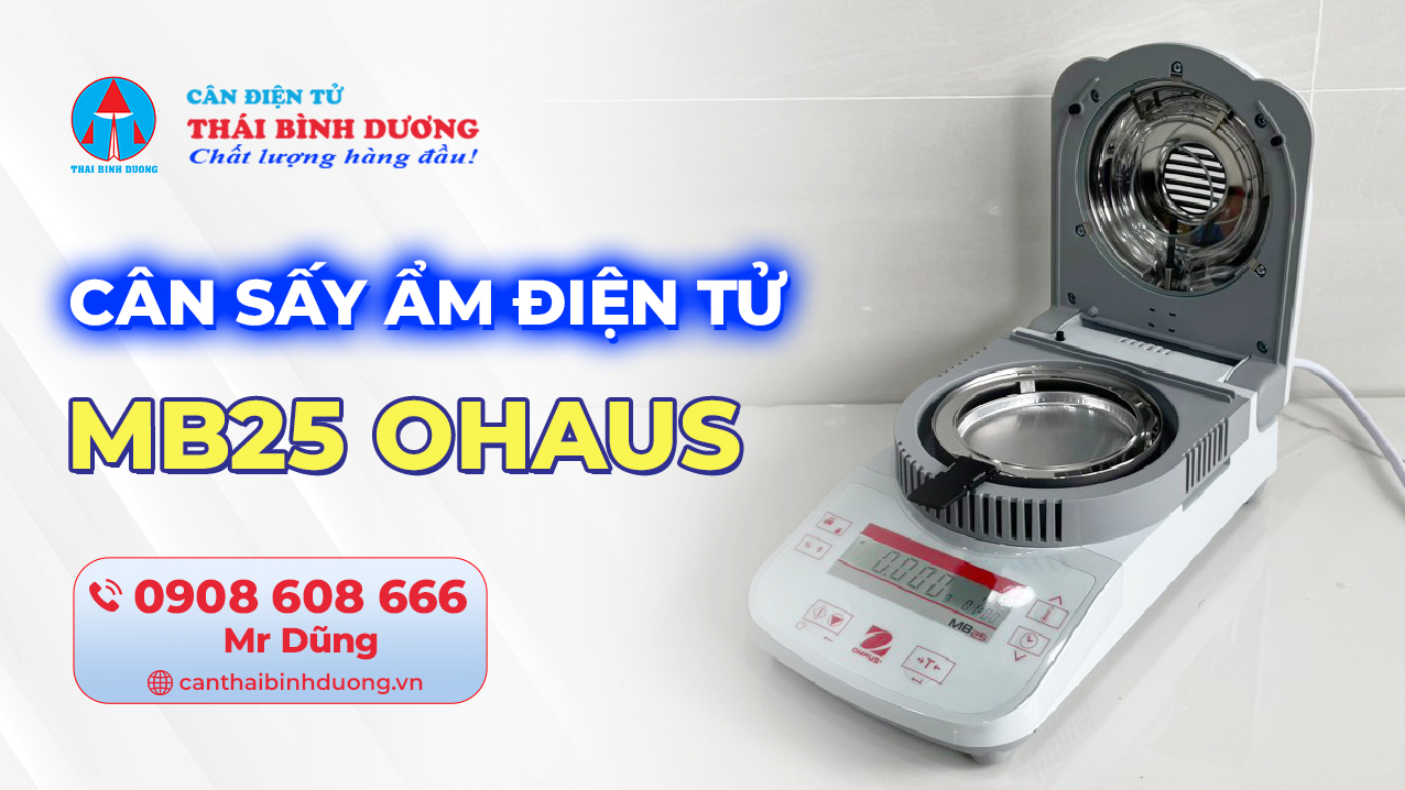 Cân sấy ẩm điện tử MB25 Ohaus